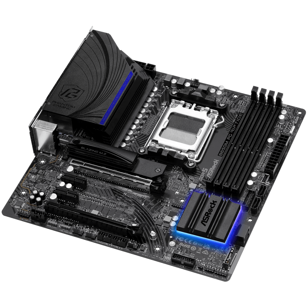 ASRock B650M PG Riptide WiFi AMD 600 Series mATX Motherboard | 90 - MXBKR0 - A0UAYZ | - Vektra Computers LLC ASRock B650M PG Riptide WiFi AMD 600 Series mATX Motherboard | 90 - MXBKR0 - A0UAYZ | - Vektra Computers LLC